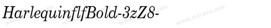 HarlequinflfBold-3zZ8字体转换