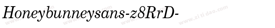 Honeybunneysans-z8RrD字体转换