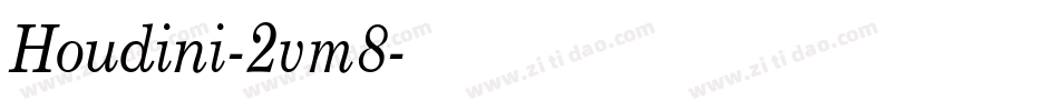 Houdini-2vm8字体转换