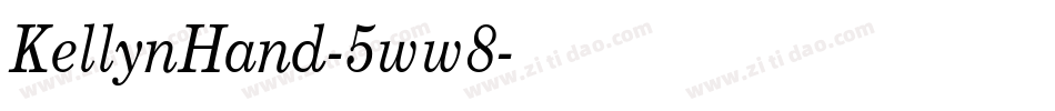 KellynHand-5ww8字体转换