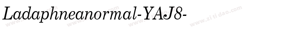 Ladaphneanormal-YAJ8字体转换