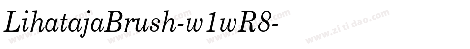 LihatajaBrush-w1wR8字体转换