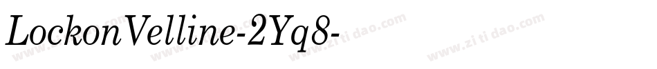 LockonVelline-2Yq8字体转换