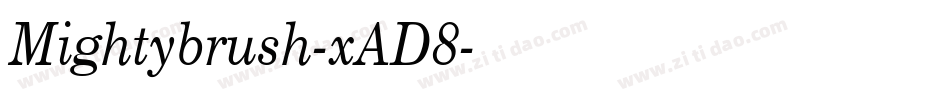 Mightybrush-xAD8字体转换