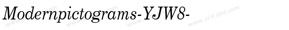 Modernpictograms-YJW8字体转换