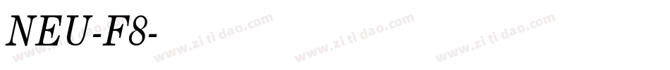 NEU-F8字体转换