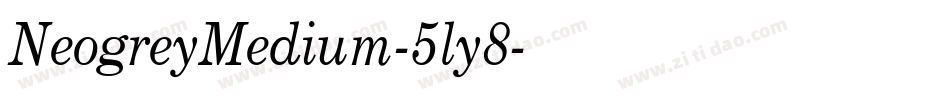 NeogreyMedium-5ly8字体转换