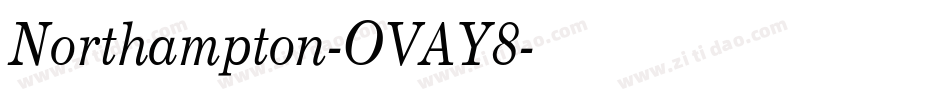 Northampton-OVAY8字体转换