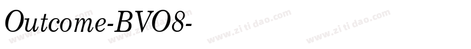 Outcome-BVO8字体转换