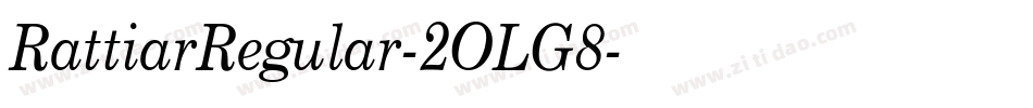 RattiarRegular-2OLG8字体转换