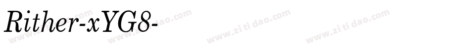 Rither-xYG8字体转换
