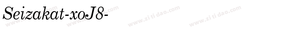 Seizakat-xoJ8字体转换