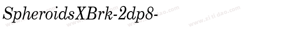 SpheroidsXBrk-2dp8字体转换