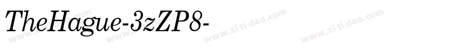TheHague-3zZP8字体转换