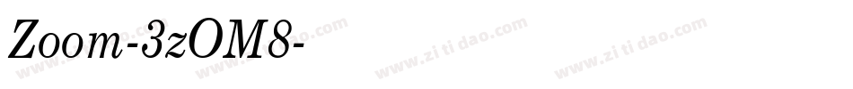 Zoom-3zOM8字体转换