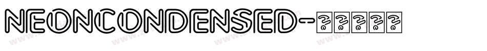 NeonCondensed字体转换