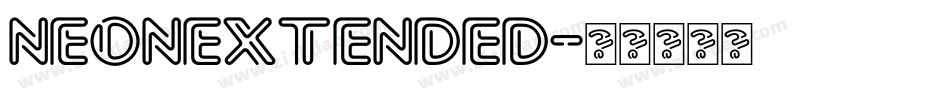 NeonExtended字体转换