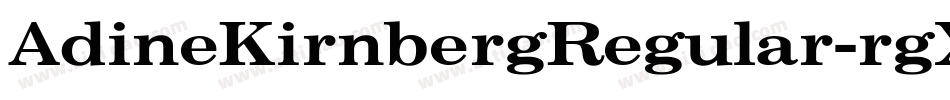 AdineKirnbergRegular-rgX9字体转换
