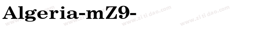 Algeria-mZ9字体转换