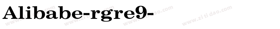 Alibabe-rgre9字体转换
