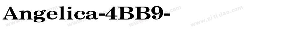 Angelica-4BB9字体转换