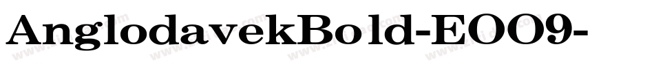 AnglodavekBold-EOO9字体转换