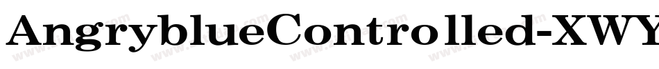 AngryblueControlled-XWY9字体转换