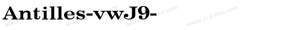 Antilles-vwJ9字体转换