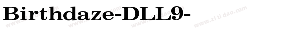 Birthdaze-DLL9字体转换