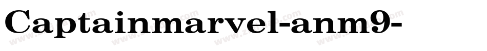 Captainmarvel-anm9字体转换