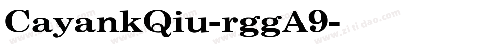 CayankQiu-rggA9字体转换