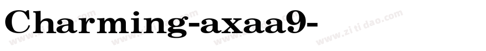 Charming-axaa9字体转换
