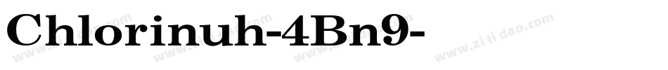 Chlorinuh-4Bn9字体转换