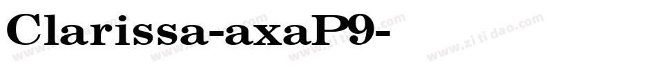 Clarissa-axaP9字体转换