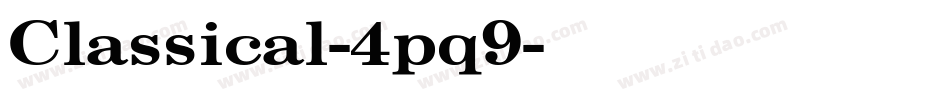 Classical-4pq9字体转换