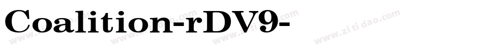 Coalition-rDV9字体转换
