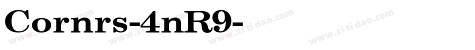 Cornrs-4nR9字体转换