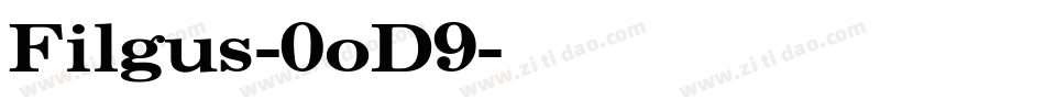 Filgus-0oD9字体转换