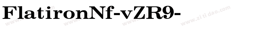 FlatironNf-vZR9字体转换