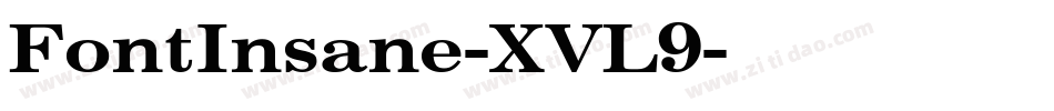 FontInsane-XVL9字体转换