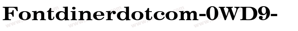 Fontdinerdotcom-0WD9字体转换