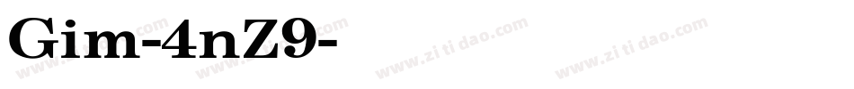 Gim-4nZ9字体转换