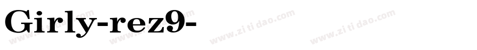 Girly-rez9字体转换