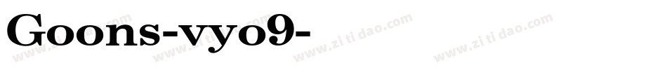 Goons-vyo9字体转换