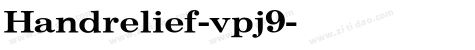 Handrelief-vpj9字体转换
