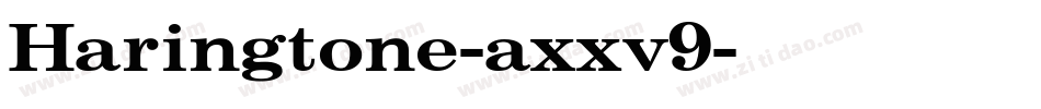 Haringtone-axxv9字体转换