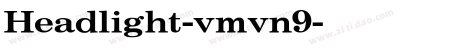 Headlight-vmvn9字体转换
