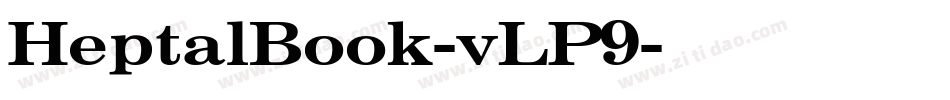 HeptalBook-vLP9字体转换
