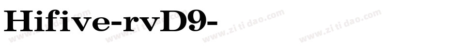 Hifive-rvD9字体转换