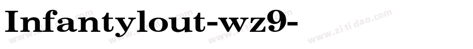 Infantylout-wz9字体转换